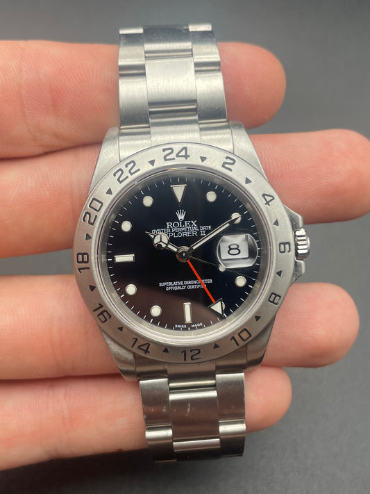 Rolex Explorer II 16570 D Serial No Holes Watch Only