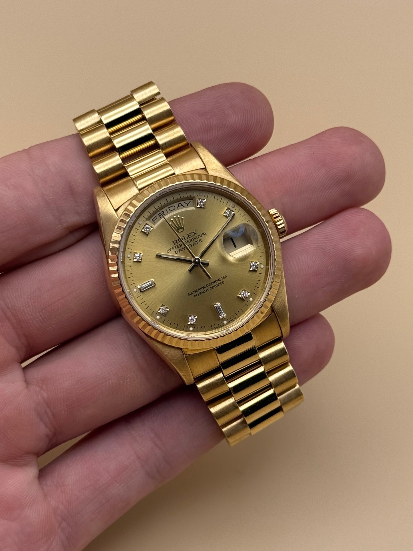 Rolex DayDate 18238 W Serial Watch Only