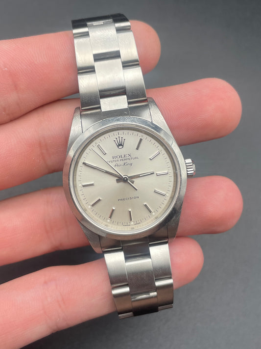 Rolex AirKing 14000 Silver Stick