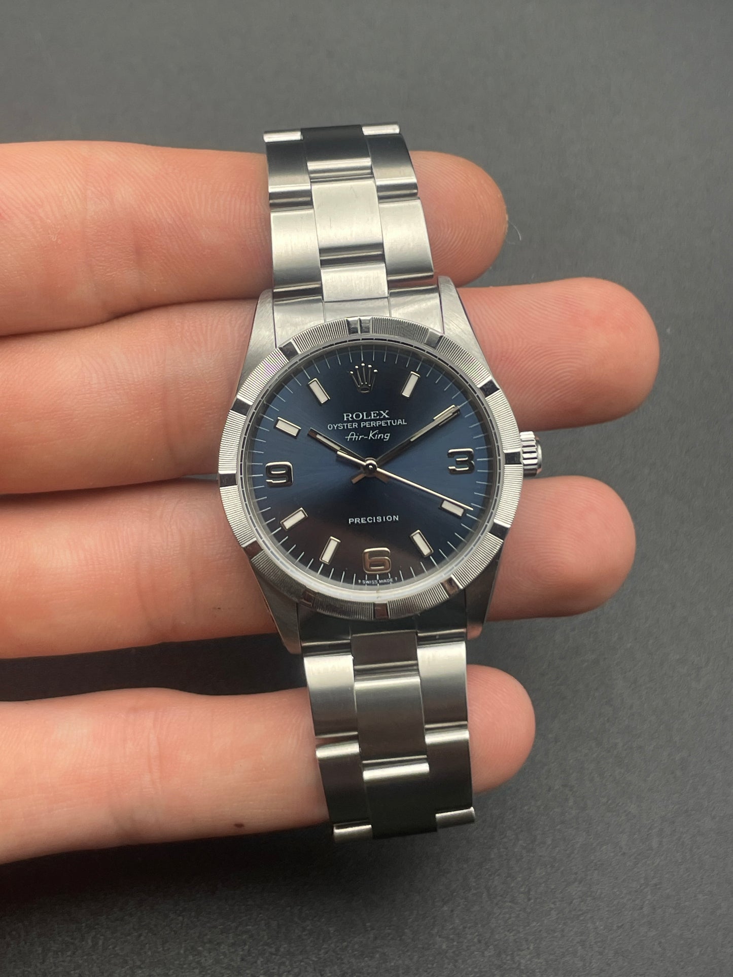 Rolex AirKing 14010 Blue Dial Serviced