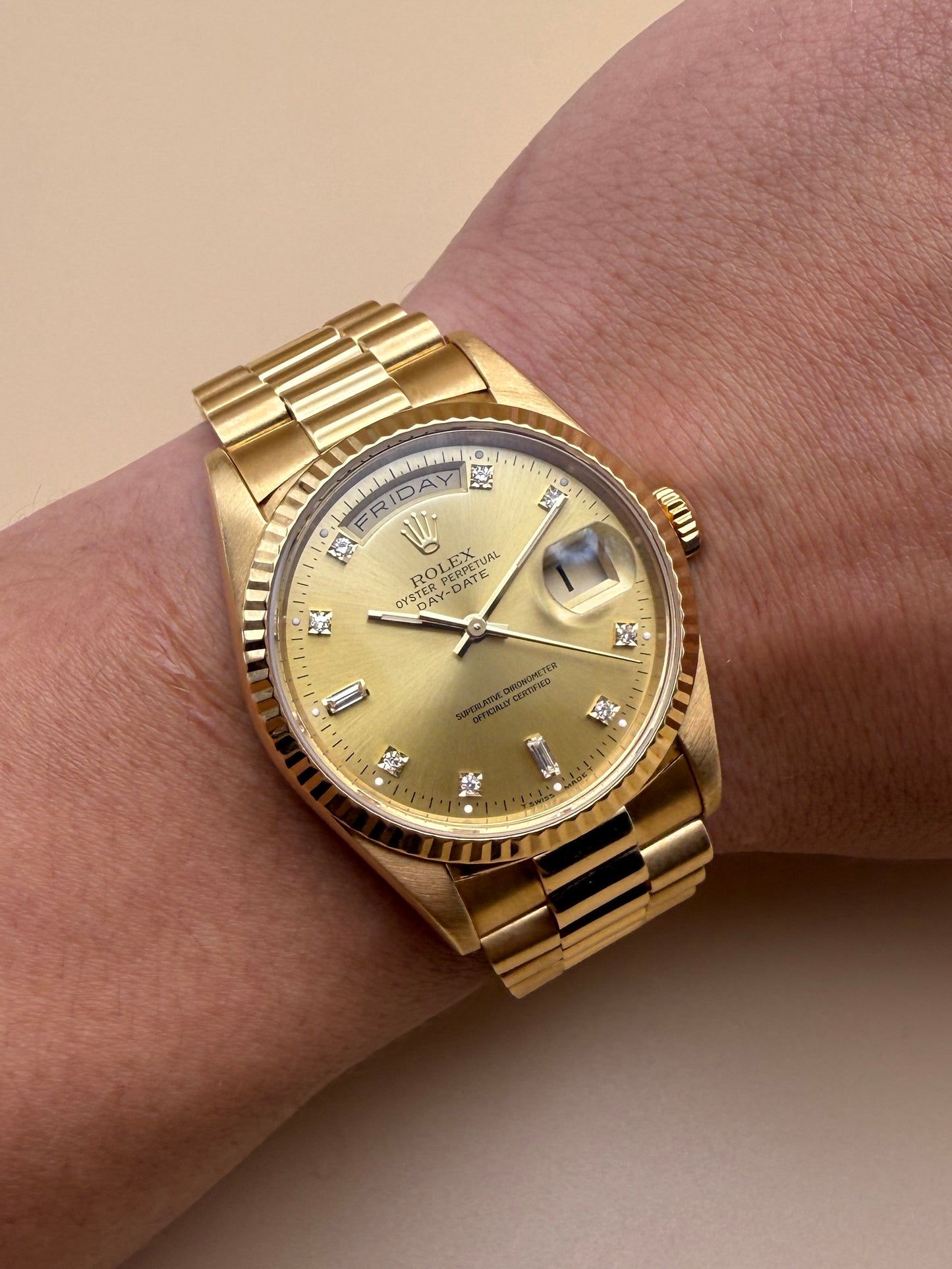 Rolex DayDate 18238 W Serial Watch Only