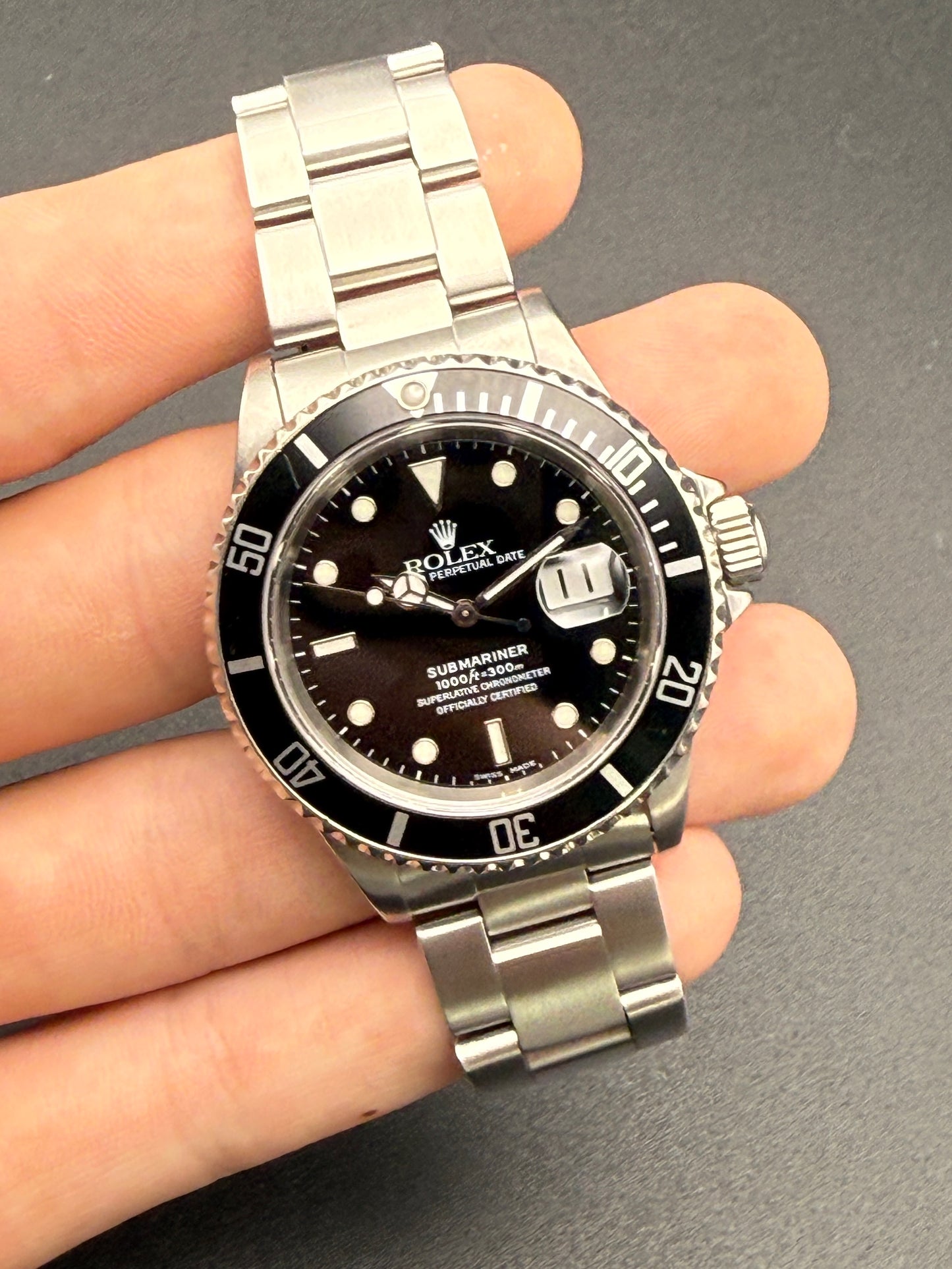 Rolex Submariner Date 16610 T Serial Watch Only