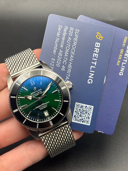 Breitling Superocean Heritage 46 Green AB2020 Full Set 2023