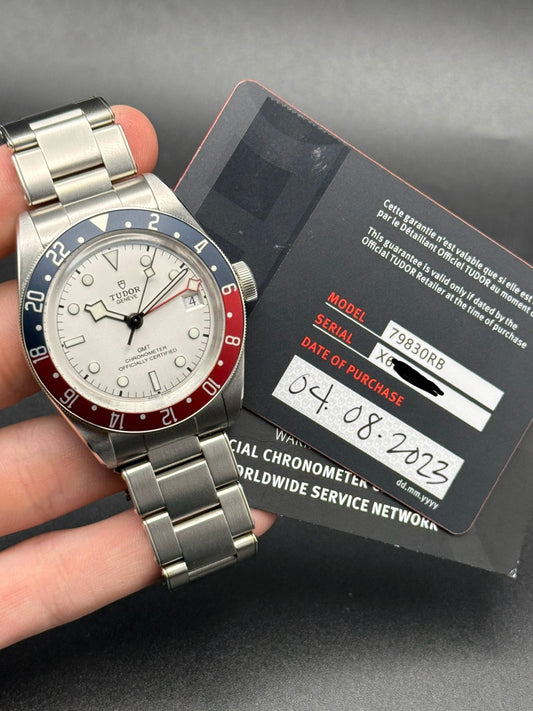 Tudor Black Bay GMT "Pepsi" 79830RB 2023 Watch and Cards